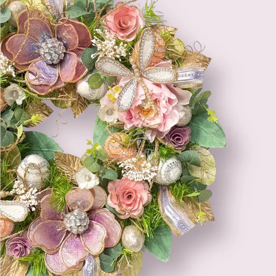 Easter Floral Wreath {2}