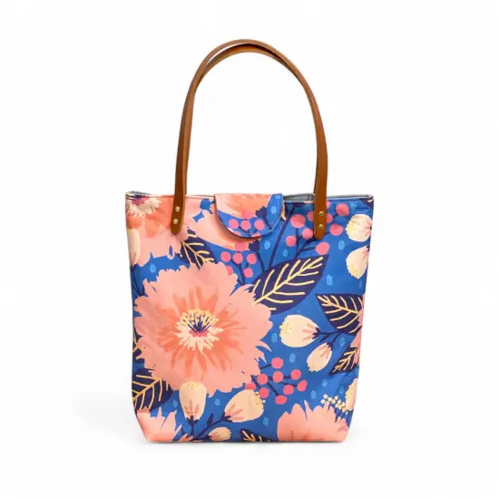 Crosscut Sewing Co.&reg; Lincoln Tote Sewing Kit - Beginner Sewing Project Kit Dahlia blue {3}