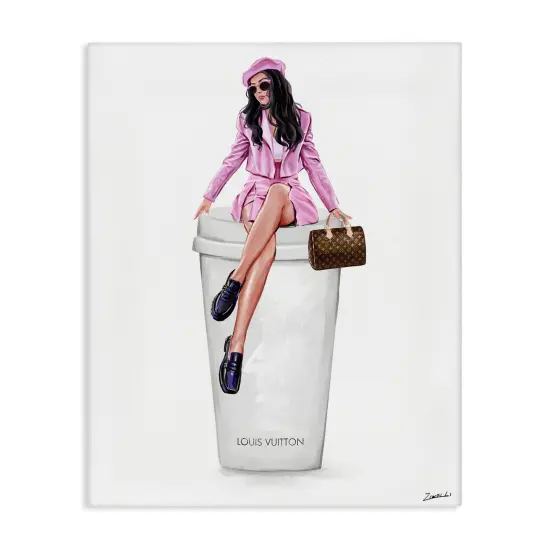 Stupell Industries Sassy Chic Fashionista Canvas Wall Art Design by Ziwei Li {1}