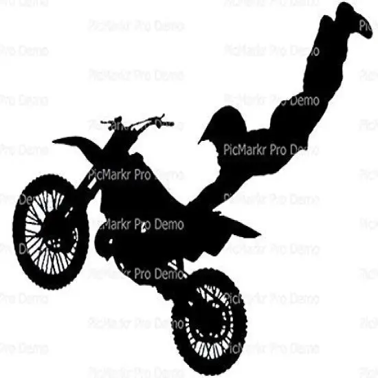 8" Round - Motocross Dirtbike Birthday - Edible Cake/Cupcake Party Topper!!! {1}