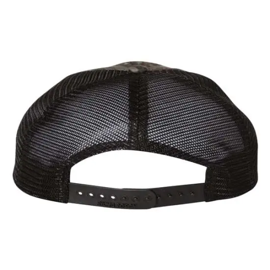 Richardson&reg; Garment Washed Printed Trucker Cap Real Original/ Black {2}