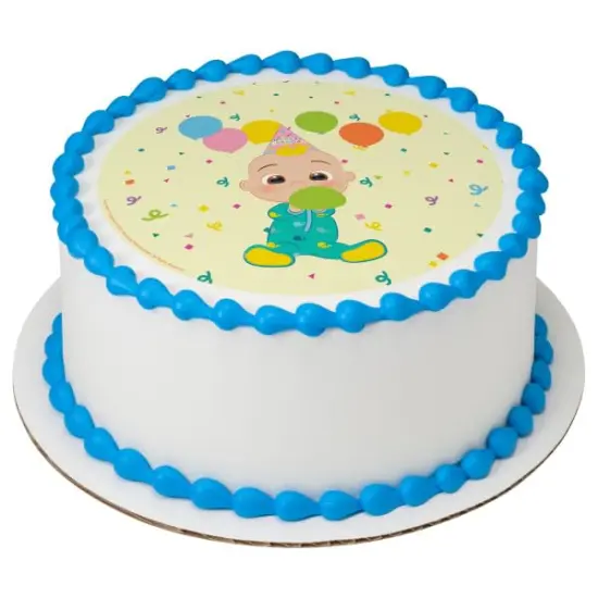CoComelon Happy Birthday! PhotoCake&reg; Edible Cake Topper Icing Image for 8 inch round cake or larger {1}