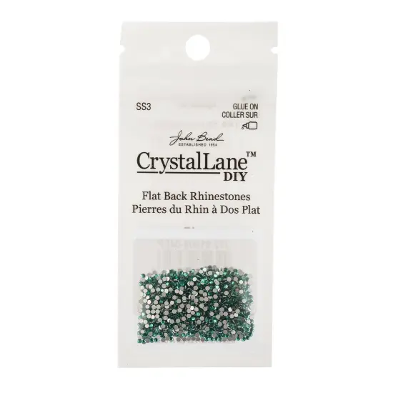 Crystal Lane DIY SS3 Glass Flatback Rhinestones, 1440pcs Blue Zircon {3}