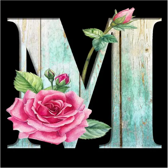 5D Flowers Letters Diamond Painting Kits for Adults {1}