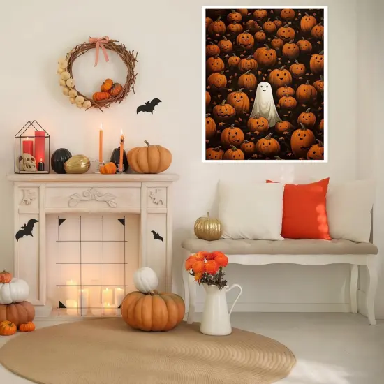Halloween Pumpkin Ghost Diamond Art Kits {3}