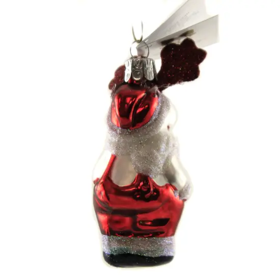 Golden Bell Collection 3.75 In Reindeer In Red Trousers Christmas Tree Ornament , Christmas Decor Ornament Czech Antlers Santa {2}