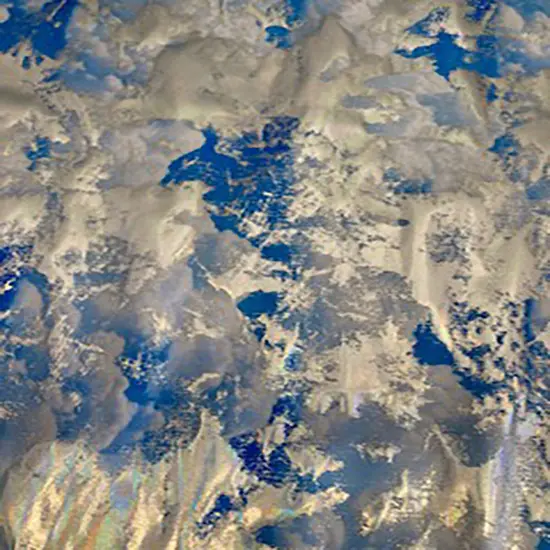 1 Yard Spring Clouds Laser Hologram Polyester Spandex Fabric for Costumes Crafts and Dancewear {1}