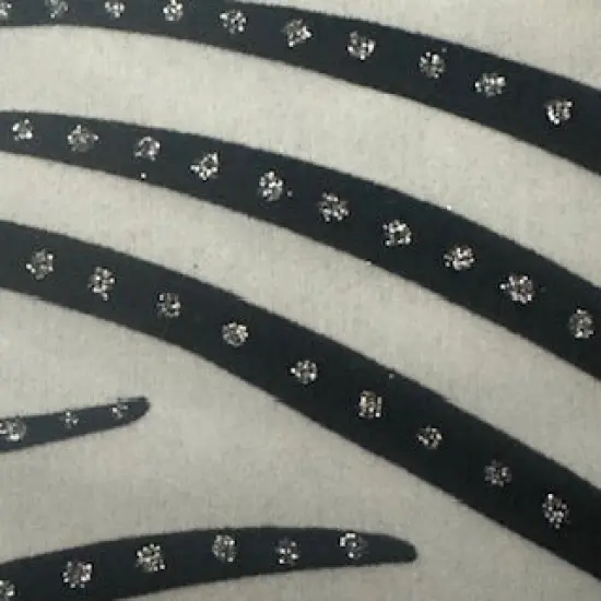 1 Yard Zebra Flocking Glitter Nylon Spandex Fabric for Costumes, Dancewear, Cosplay 56 Inch Width {3}