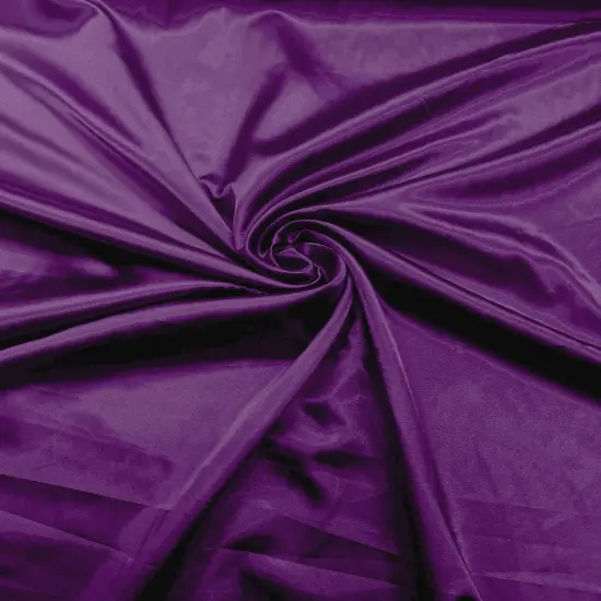 1 Yard Stretch Charmeuse Satin Fabric Silky Lightweight Satin 58-60 inches Wide Barney Purple {1}