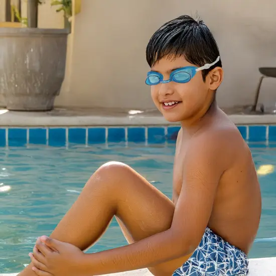 Swim Central 6" Blue Recreational Buccaneer Goggles Swimming Pool Accessory {4}