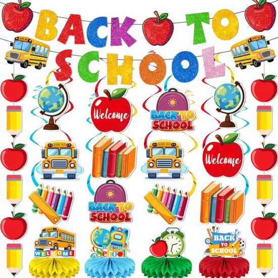 Welcome Back to School Banner School Bus {1}