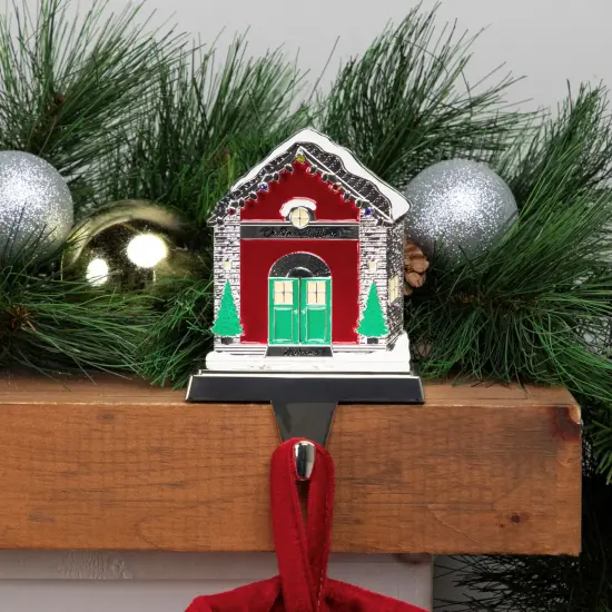 Northlight Welcome Christmas At Home House Stocking Holder - 4.5" Silver {1}