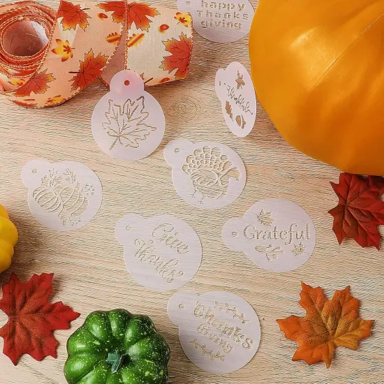 20 Pieces Fall Cookie Stencil Autumn Cake Templates Small Fall Stencil {3}