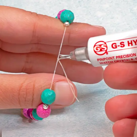 The Beadsmith Clear Precision Cement &ndash; Adhesive Glue w/Pinpoint Applicator, for Sealing Knots, Beading, Watch and Lens Repair, Model Building - Transparent, 1/3 oz./9 ml, 1pc {4}