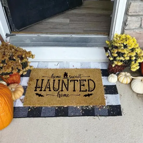 Halloween Stencils for Painting on Wood, Round Reusable Large (12 Welcome) {5}