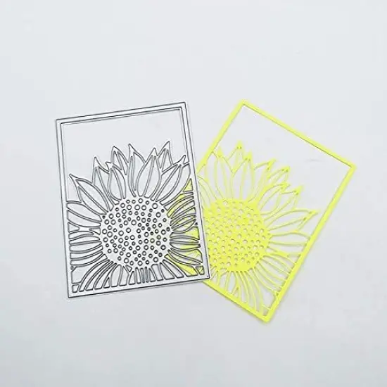 Metal Sunflower Frame Cutting Dies for Card Making {2}
