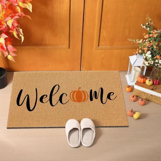 9 Pcs Fall Stencils for Door Mats Reusable Hello Pumpkin Leaves {5}