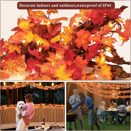 Fall Maple Leaf String Lights - 9FT {5}