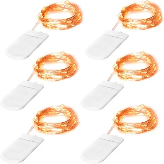 Fairy Lights Battery Operated, 6 Pack 7Ft Mini String Lights {1}