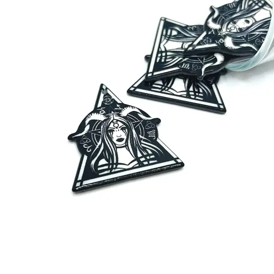 Hecate with Horns in Triangle Halloween Charms {1}