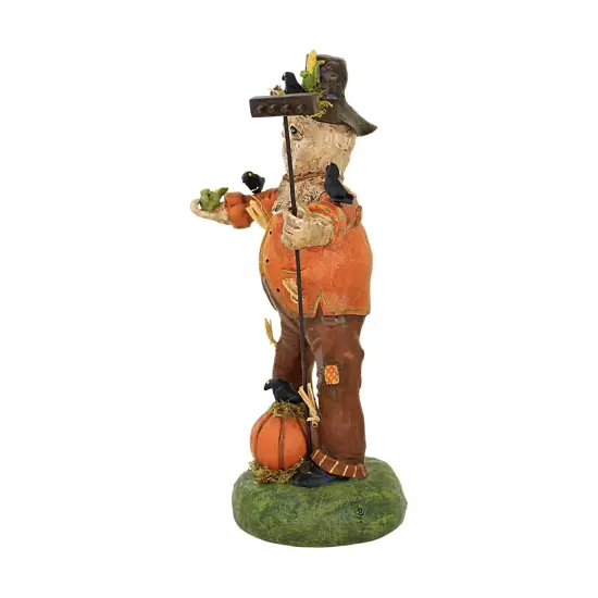 Charles Mcclenning 10.25 In Scarecrow Sam Thanksgiving Figurine , Lightweight Fall Decor Fall Thanksgiving Crows Corn Orange {3}