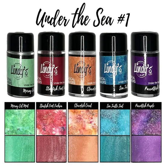 Lindy's Stamp Gang Magical Shaker 2.0 Set 5/Pkg-Under The Sea 1 {1}