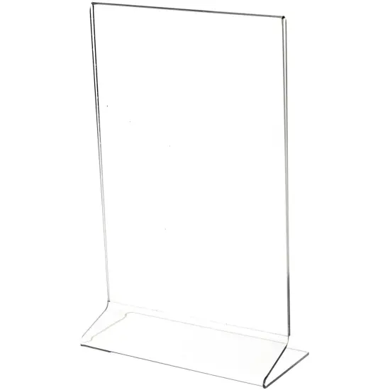 Plymor Clear Acrylic Sign Display / Literature Holder (Side-Load), 6" W x 9" H {1}