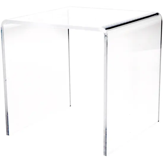 Plymor Clear Acrylic Square Display Riser, 6" H x 6" W x 6" D (3/16" thick) {1}