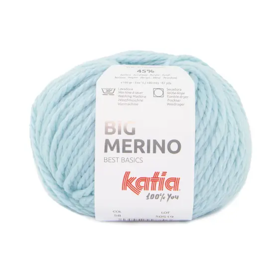 Katia Big Merino Superwash Wool Yarn Water blue {1}