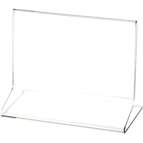 Plymor Clear Acrylic Sign Display / Literature Holder (Side-Load), 5.5" W x 3.5" H {1}