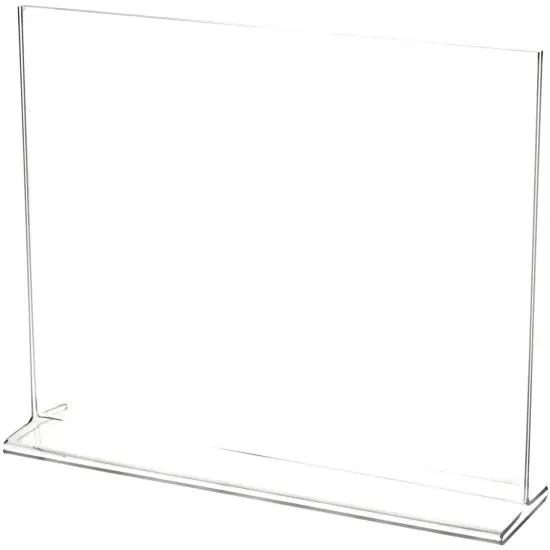 Plymor Clear Acrylic Sign Display / Literature Holder (Top-Load), 11" W x 8.5" H {1}