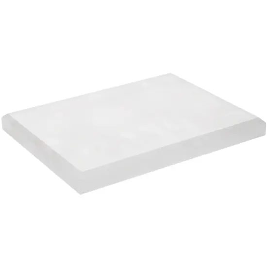 Plymor Frosted Acrylic Rectangular Beveled Display Base, 8" W x 6" D x 0.75" H {1}