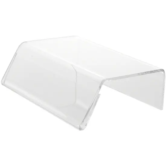 Plymor Clear Acrylic Sign-Holder Display Riser, 1.75" H x 6" W x 4.25" D (1/8" thick) (1.5" x 6" Sign) {1}