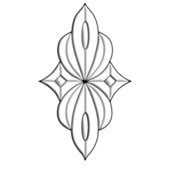 5" x 7-1/2" Exquisite Clear Glass Bevel Cluster EC354 {1}