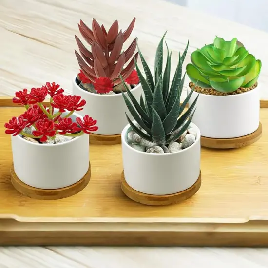 Artificial Succulents Plants, 16pcs Fake Succulents Plant for DIY Home Floral Wall Garden Office Party Decoration Colorful (Unpotted) {4}