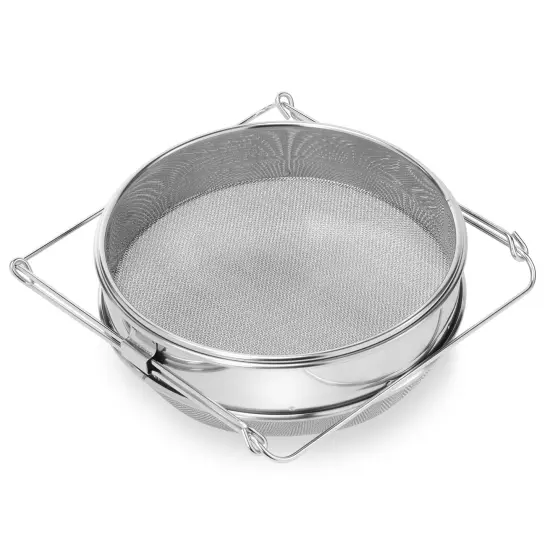 Honey Keeper Honey Strainer Double Sieve #304 Stainless Steel Beekeeping Equipment Mesh Filter Screen {2}