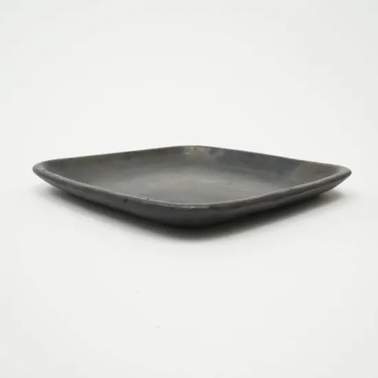 Handcrafted Longpi Pottery Square Shape Plate - 9.5" X 9.5" {3}