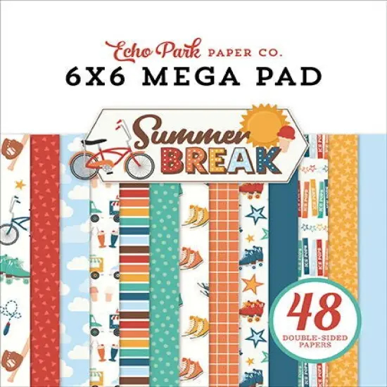 Echo Park Summer Break Cardmakers 6X6 Mega Pad {1}