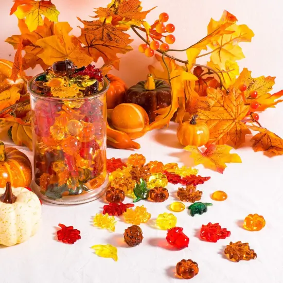 220 Pcs Acrylic Fall Decorations {3}