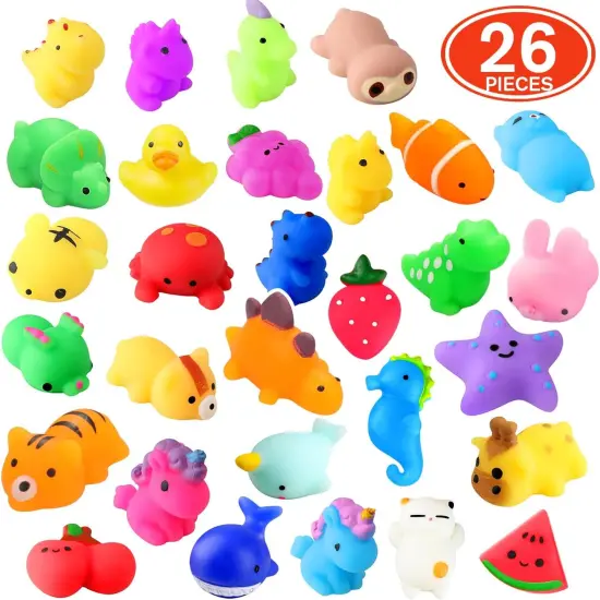 26 Pack Mochi Squishy Toys - Kawaii Cat {5}