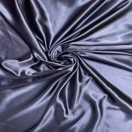 1 Yard Navy Blue Crepe Satin Fabric Soft Shiny Double Sided Polyester 58 Inch Width {3}