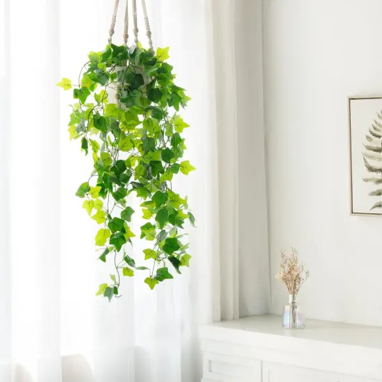 Fake Hanging Plants Artificial Decor {2}