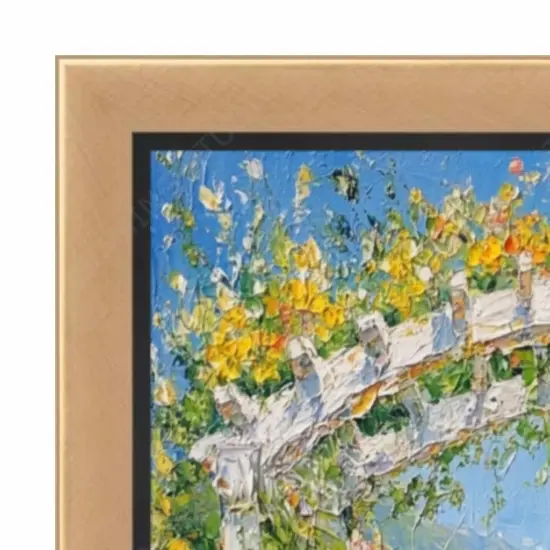 Contemporary Gold With Black Picture Frame 12x12 frame {2}