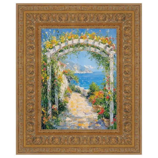 Wide Traditional Italian Carved Ornate Gold Leaf Picture Frame 16x20 frame {2}