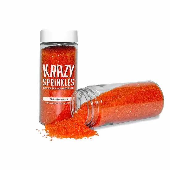 Orange Sugar Sand Sprinkles {4}