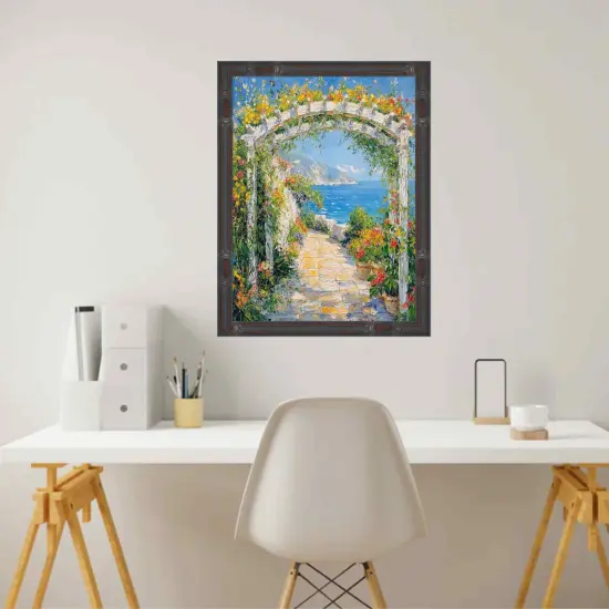 Slim Dark Bamboo Wood Picture Frame 15x15 frame {4}