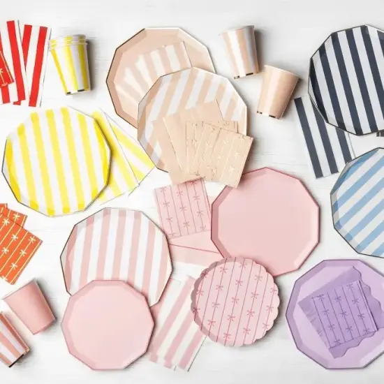 SWEET PEACH SIGNATURE BOW SMALL NAPKINS {6}