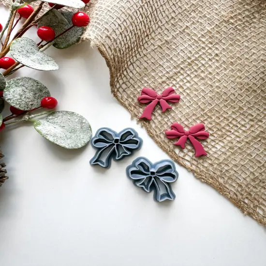 PRETTY BOWS | CHRISTMAS 2024 | CLAY CUTTER {1}