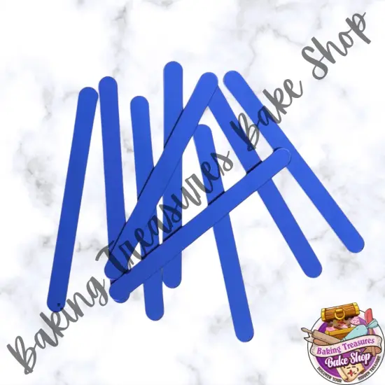 Mirror Acrylic Popsicle Sticks - Blue {1}