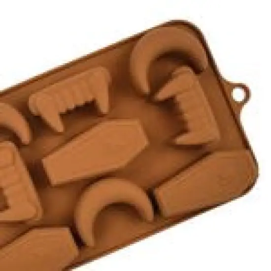 Halloween Silicone Candy Mold Vampire Fangs & Coffin Chocolate Mold {4}